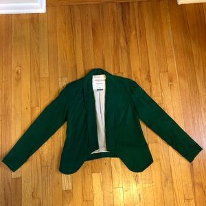 Anthropologie emerald green blazer